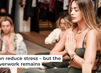 Are meditation practices in the workplace effective in changing the culture of high stress? Jason Koerner/Getty Images Alo Yoga